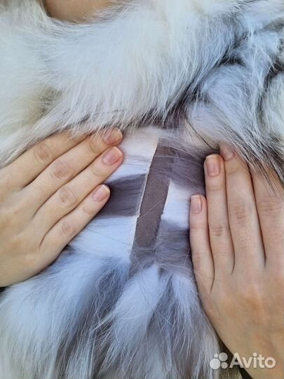 Меховая жилетка песец