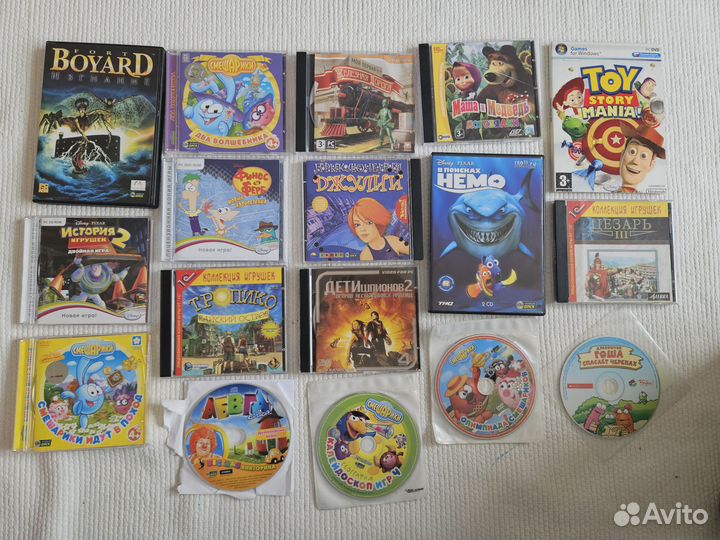 Детские CD диски с обучающими играми