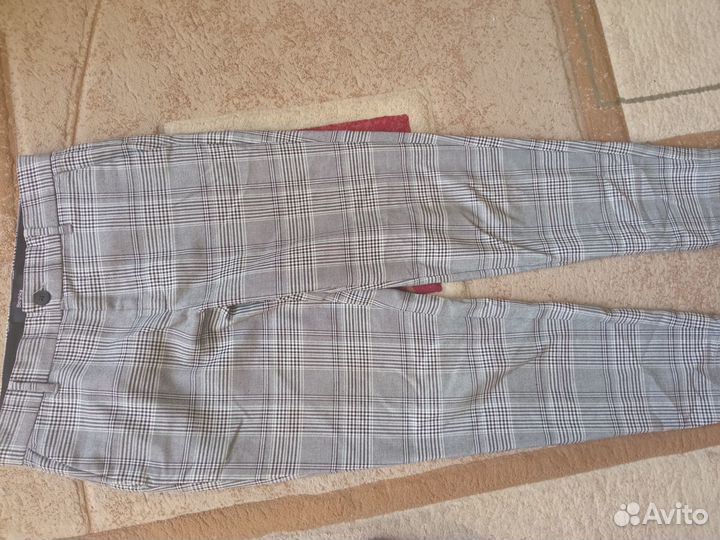 Брюки в клетку на мальчика bershka
