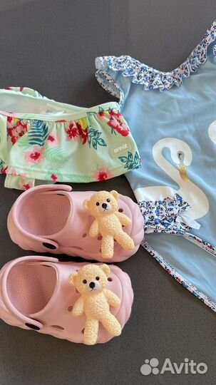 Купальник для девочки mothercare, banz, crocs