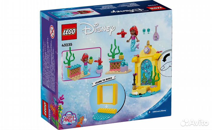 Новый Lego Disney 43235 Музыкальная сцена Ариэль
