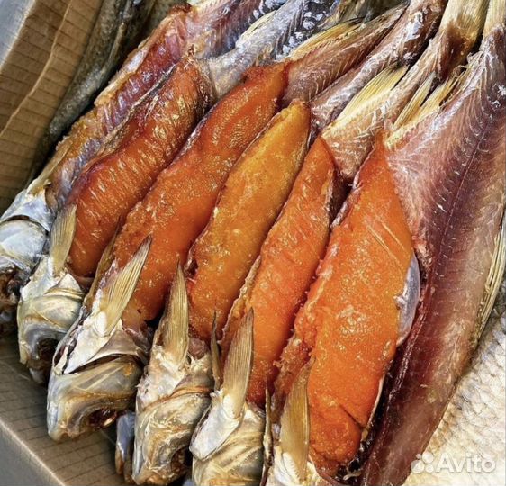 Отборная вяленая рыба и икра