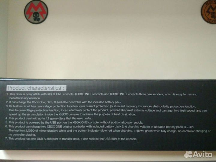 2 аккумулятора подставка с охлаждением Xbox One