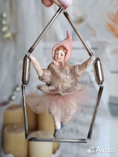 Елочные игрушки СССР ватная