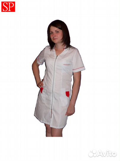 Халат медицинский женский белый