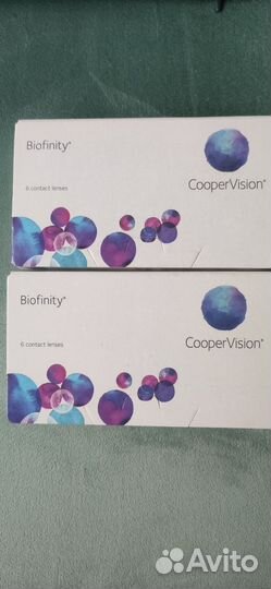 Линзы контактные biofinity Cooper Vision