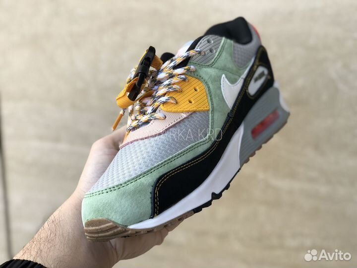 Кроссовки Nike Air Max 90 Buckle Spiral Sage