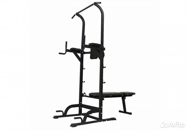 Тренажер со скамьей DFC power tower G004