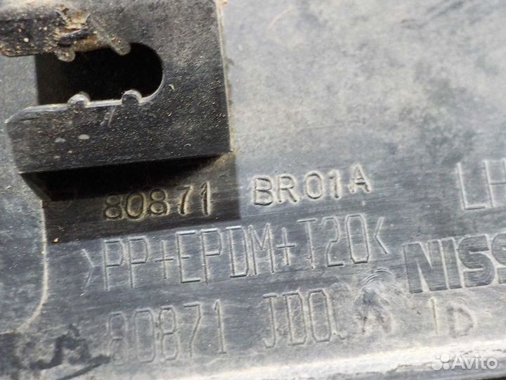 Молдинг двери передний левый Nissan Qashqai