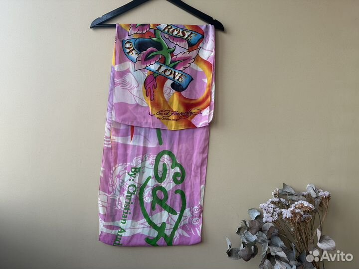 Шарф Платок Ed Hardy y2k 00е
