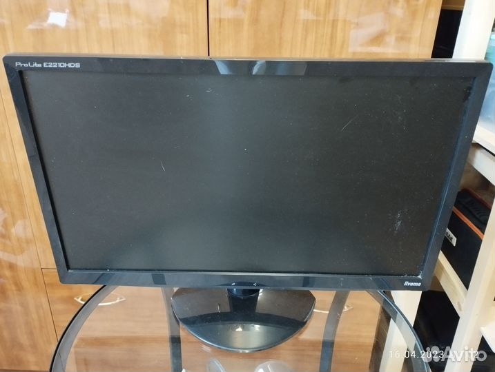 Монитор iiyama 22 дюйма, есть hdmi и аудио вход