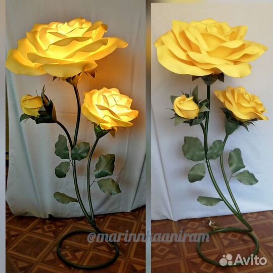 Цветы-светильники, торшеры