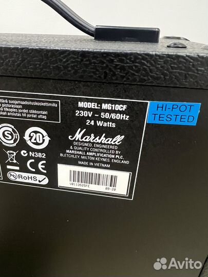 Комбоусилитель marshall MG10CF