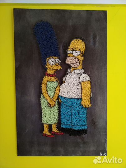 Картины из ниток и гвоздей