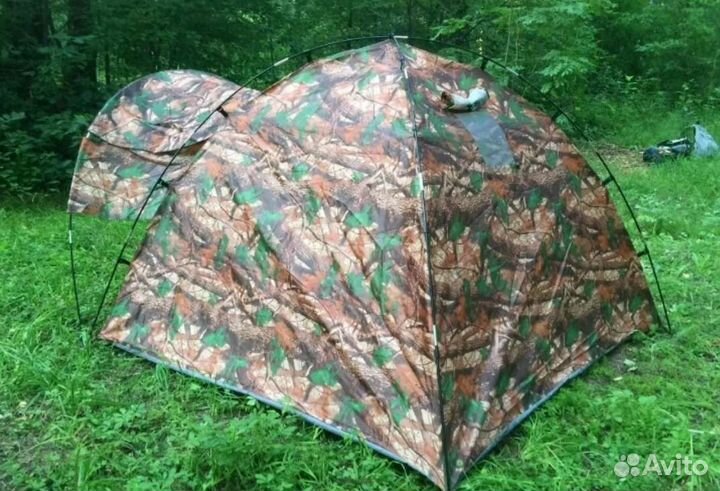 Палатка 4 местная с козырьком (1624)