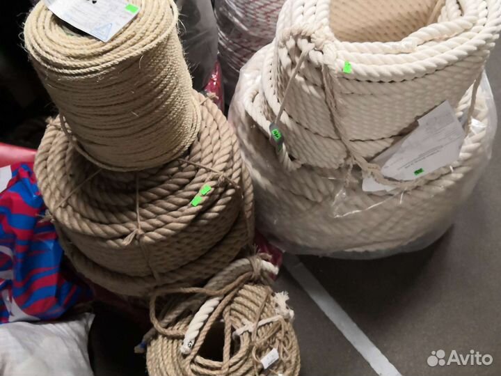Веревка канат джутовый 20 мм не альпинизма tr