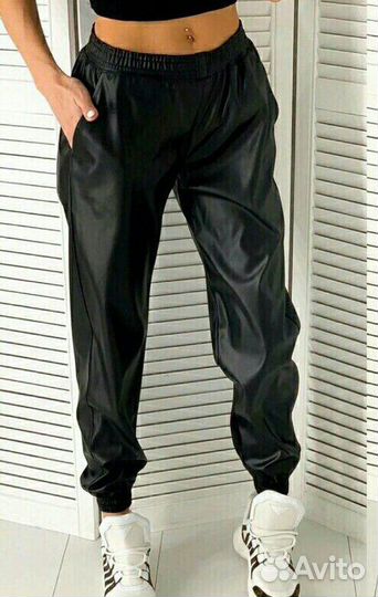 Брюки кожаные