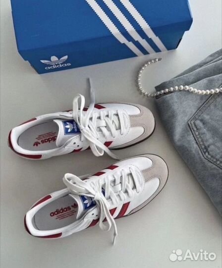 Adidas Originals Samba OG White Better Scarlet