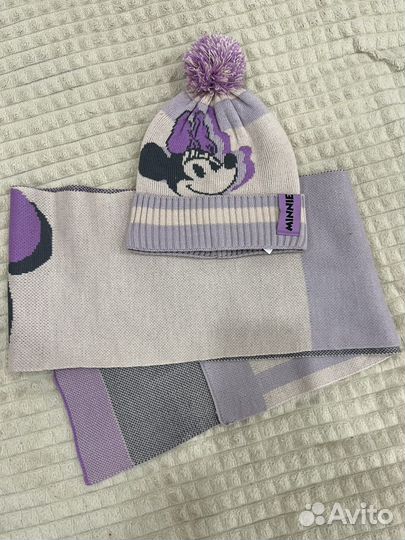 Комплект шапка и шарф для девочки