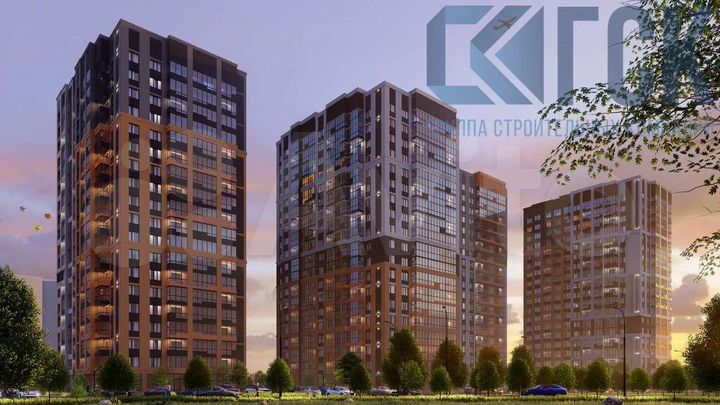 Квартира-студия, 23,3 м², 15/19 эт.