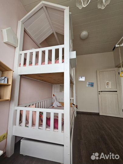 2х ярусная кровать из дерева