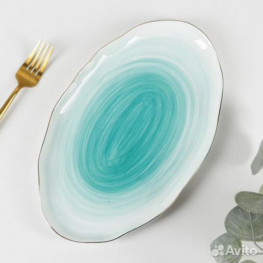 Блюдо фарфоровое Доляна «Млечный путь», 29,517,5 с