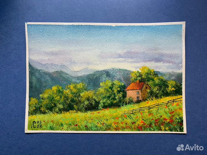 Картины пастелью и акварелью разные