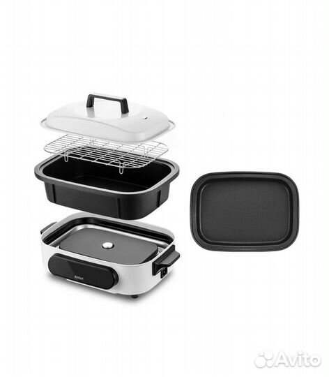 Электросковорода Kitfort кт-2087, белый, черный