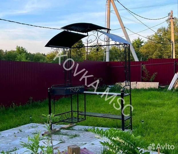 Мангал с крышей