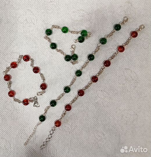 Браслет с янтарем