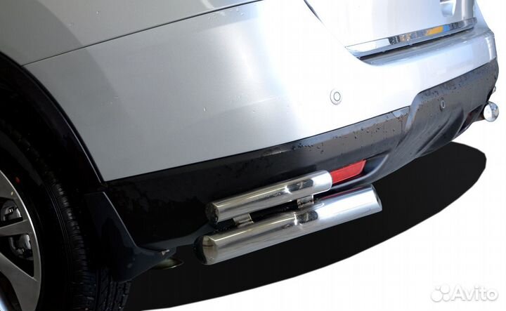 Защита заднего бампера Nissan X-trail 2015 (T32)