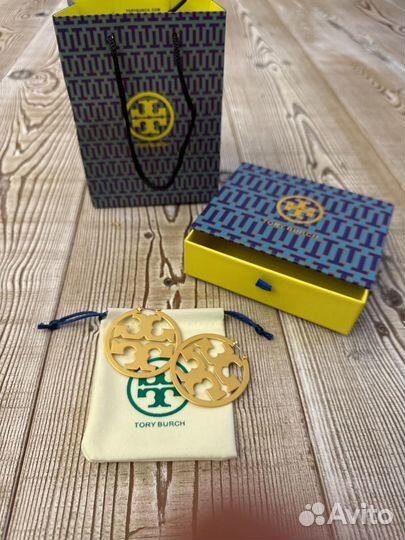 Серьги tory burch