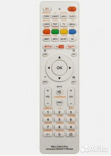 Пульт универсальный для телевизора L1130 + X plus