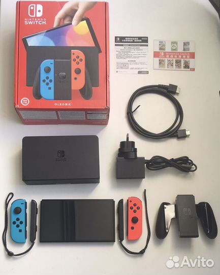 Nintendo Switch Oled / прошитая / идеал / комплект