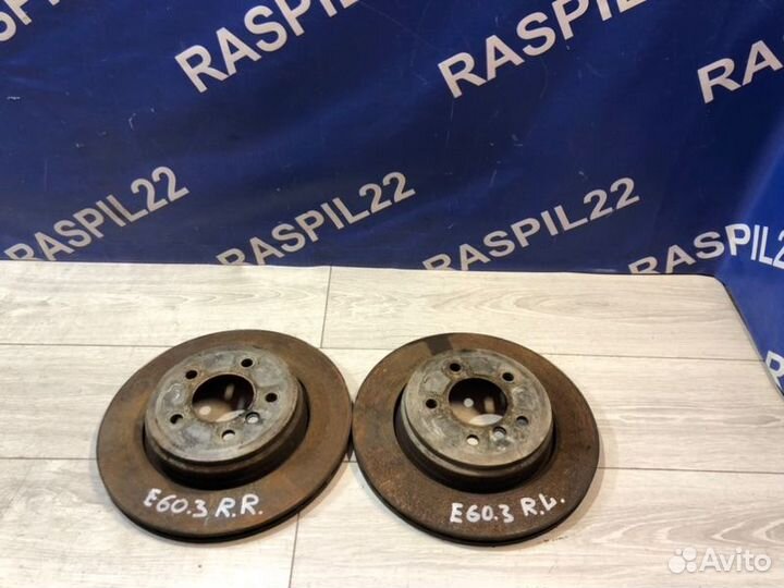 Тормозной диск задний Bmw 530I E60 N52B30 05/2006