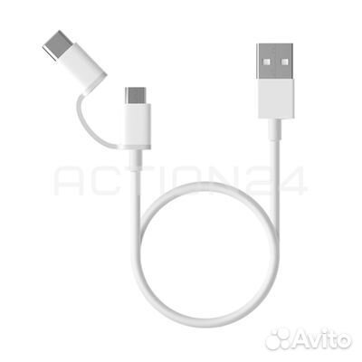 Кабель 2 в 1 Xiaomi ZMI AL511 USB Type-C/microusb