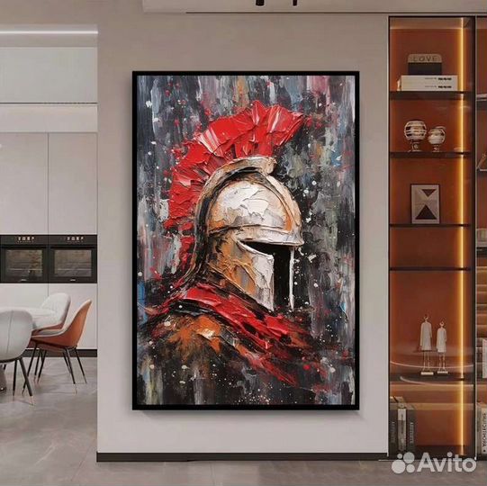 Картина на холсте маслом Доспехи спартанца