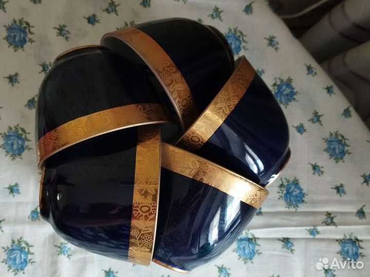 Чайная пара 5шт. Гжель