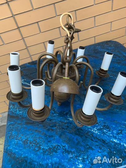 Люстра латунь