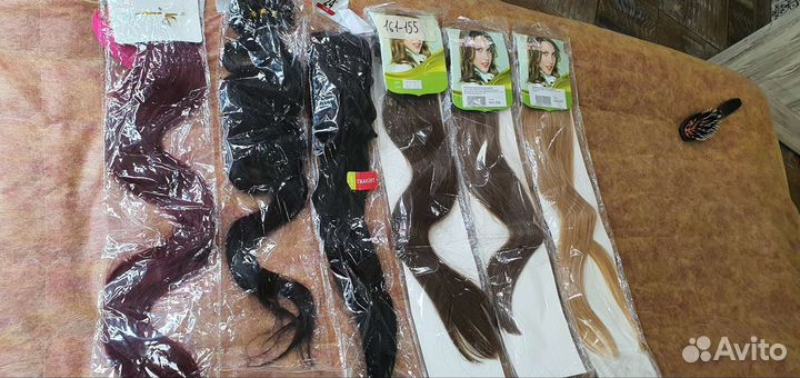 Волосы натуральные на капсулах остатки
