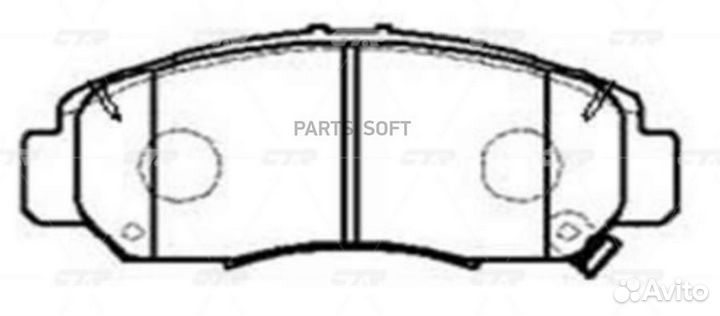 CTR GK0345 Колодки тормозные honda civic 01-05/FR