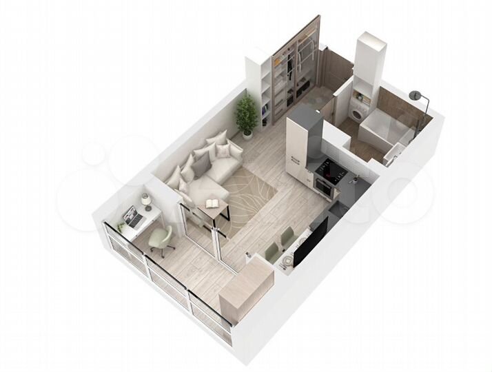 Квартира-студия, 22,7 м², 8/9 эт.