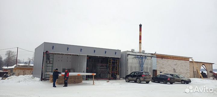 Сушильные камеры древесины - 60 куб.м загрузка