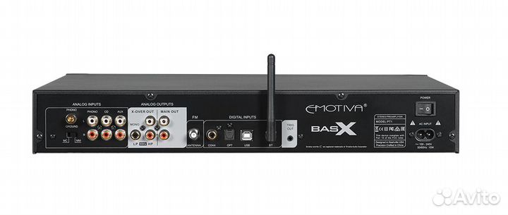 Стереопредусилитель с цап/тюнером Emotiva BasX PT1