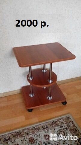 Полки для цветов и журнальные столики