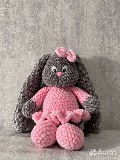 Мягкая игрушка заяц ручная работа