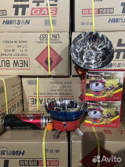Газовая горелка плита туристическая