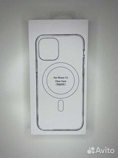Чехол MagSafe прозрачный на iPhone 13