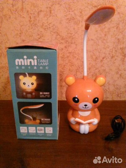 Светодиодная с аккумул. настольная лампа-ночник