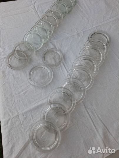 Крышки стеклянные для банок, СССР